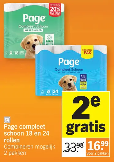 Promotie: Page compleet schoon