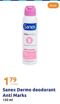 Aanbieding: Sanex Dermo deodorant Anti Marks