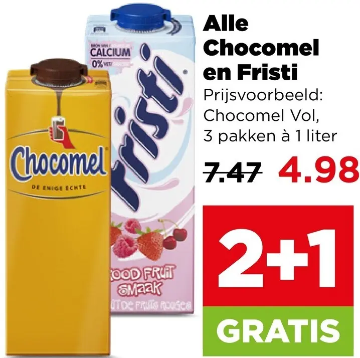 Aanbieding: Chocomel en Fristi