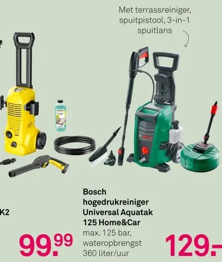Aanbieding: hogedrukreiniger Universal Aquatak 125 Home&C