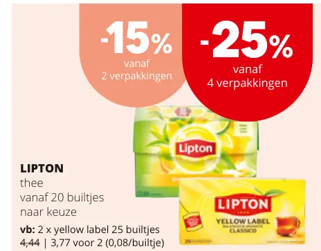 Promotie: Lipton thee