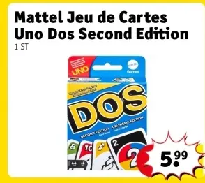 Offre: Jeu de Cartes Uno Dos Second Edition
