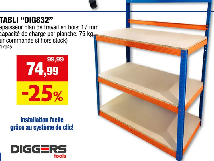 Offre: Établi "dig832"