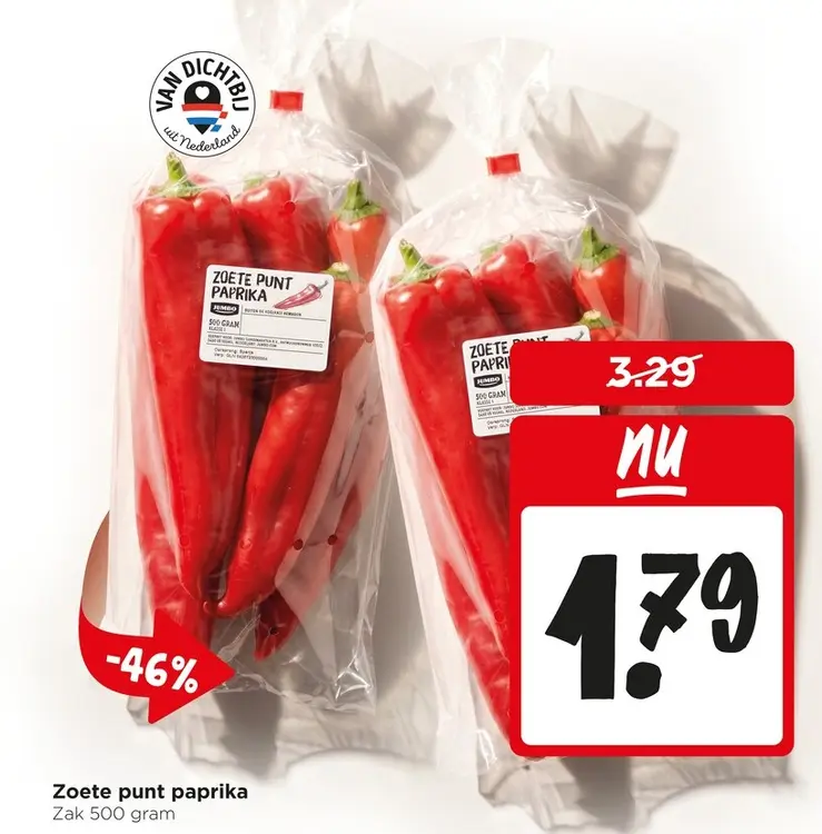 Aanbieding: Zoete punt paprika