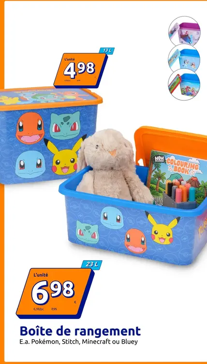 Offre: Boîte de rangement