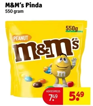 Aanbieding: M&M's Pinda