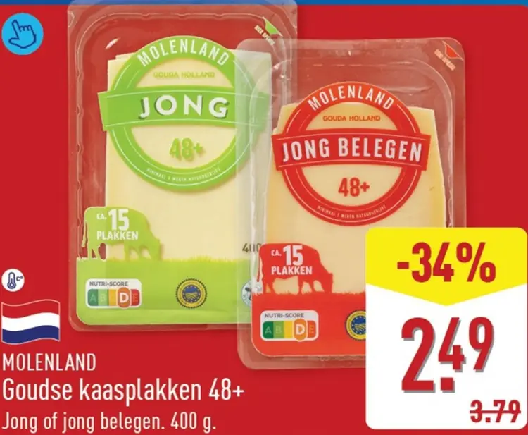 Aanbieding: Goudse kaasplakken 48+