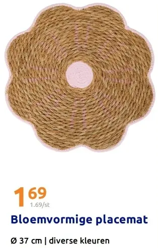 Aanbieding: Bloemvormige placemat