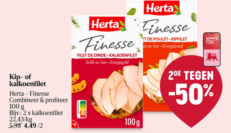 Aanbieding: Kip- of kalkoenfilet