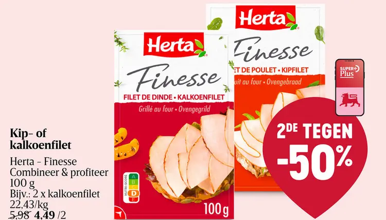 Aanbieding: Kip- of kalkoenfilet