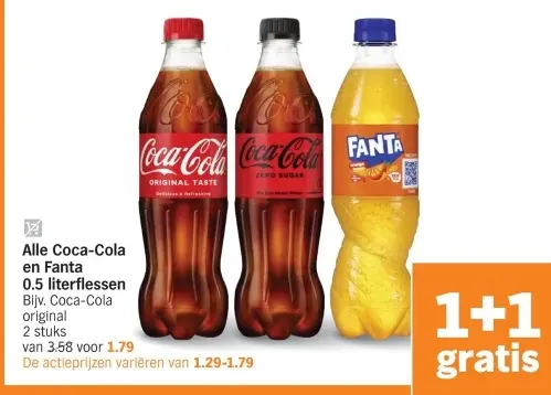 Aanbieding: Coca-Cola en Fanta