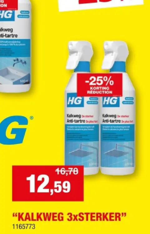Promotie: Kalkweg 3x Sterker Anti-tartre