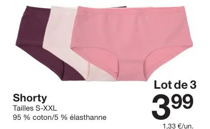 Offre: Shorty