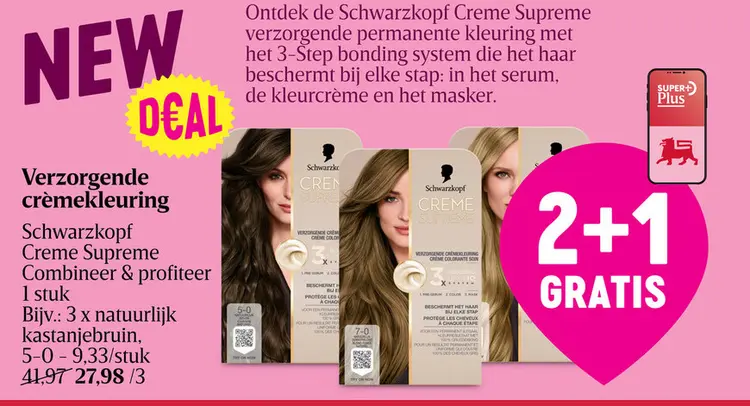 Promotie: Verzorgende crèmekleuring Creme Supreme