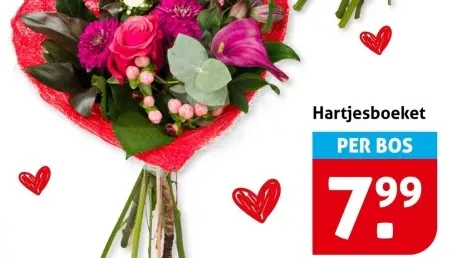 Aanbieding: Hartjesboeket