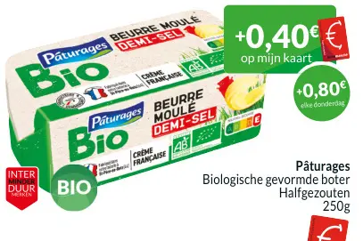 Promotie: Biologische gevormde boter Halfgezouten
