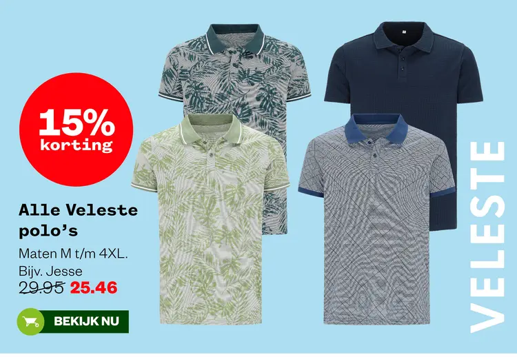 Aanbieding: Veleste polo's
