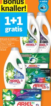 Aanbieding: Ariel pods en vloeibaar+