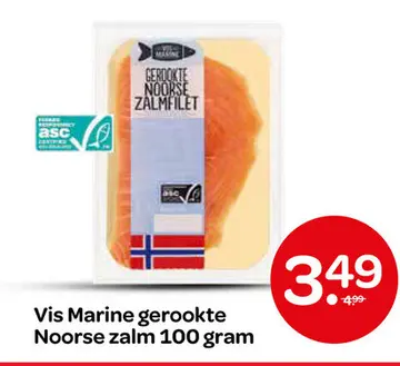 Aanbieding: Vis Marine gerookte Noorse zalm