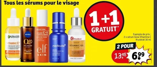 Offre: Tous les serums pour le Visage