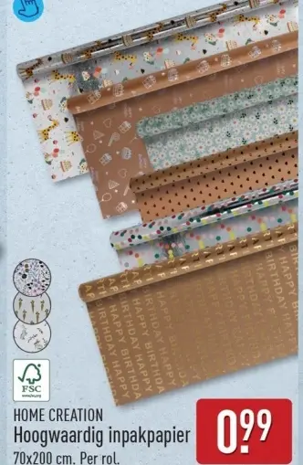 Aanbieding: Hoogwaardig inpakpapier