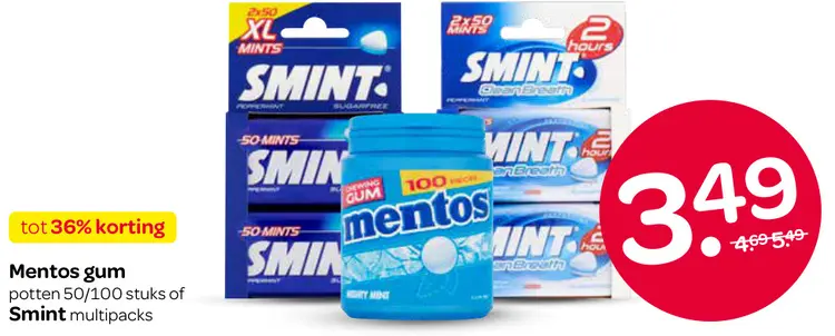 Aanbieding: Mentos gum