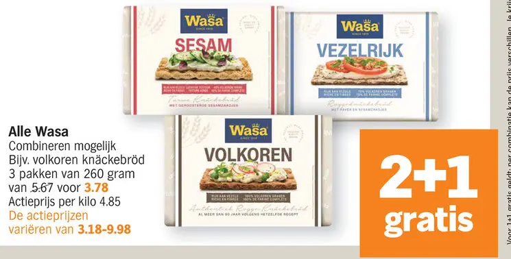 Promotie: Wasa knäckebröd