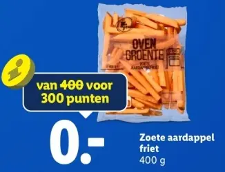 Aanbieding: Zoete aardappel friet