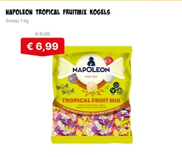Aanbieding: Napoleon tropical fruitmix kogels