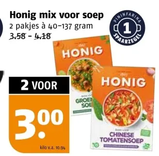 Aanbieding: Honig mix voor soep