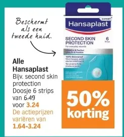 Aanbieding: Hansaplast Second Skin Protection