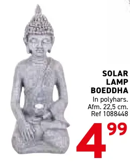 Promotie: Solar lamp boeddha