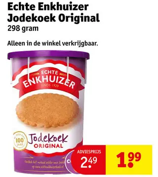 Aanbieding: Echte Enkhuizer Jodekoek Original
