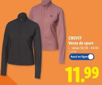 Offre: Veste de sport