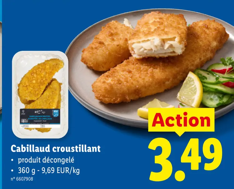 Offre: Cabillaud croustillant