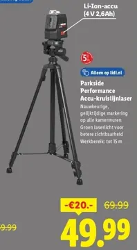 Aanbieding: Performance Accu-kruislijnlaser