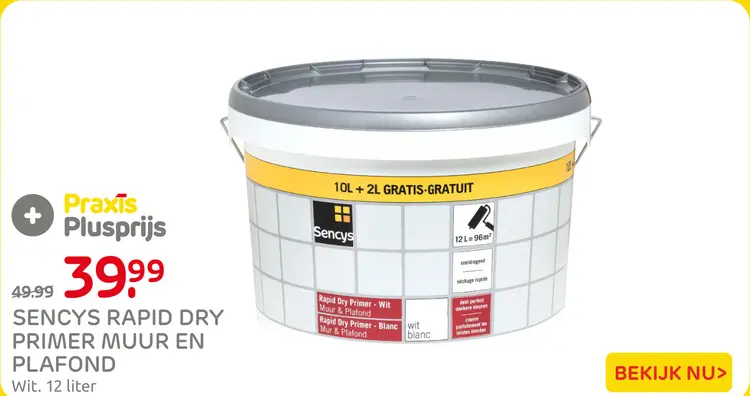 Aanbieding: Rapid dry primer muur en plafond