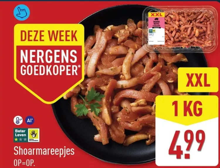 Aanbieding: Shoarmareepjes