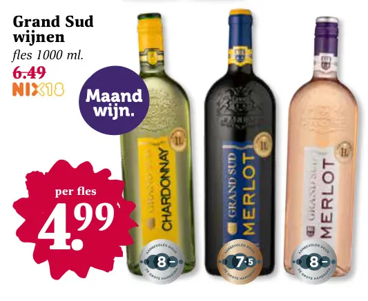 Aanbieding: Grand Sud wijnen