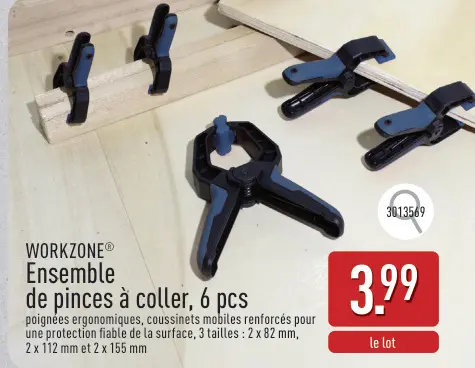 Offre: Ensemble de pinces à coller