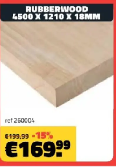 Promotie: Rubberwood