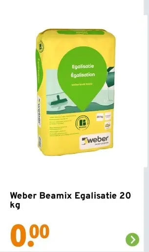Aanbieding: Weber Beamix Egalisatie