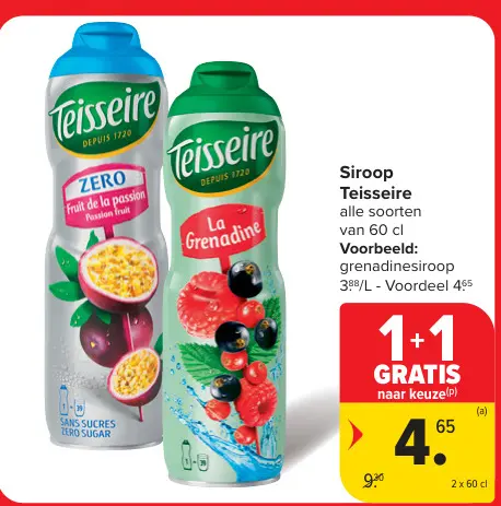 Promotie: Siroop Teisseire