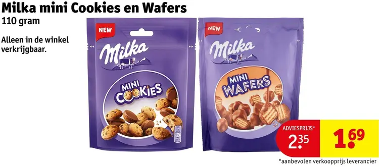 Aanbieding: Mini Cookies en Wafers