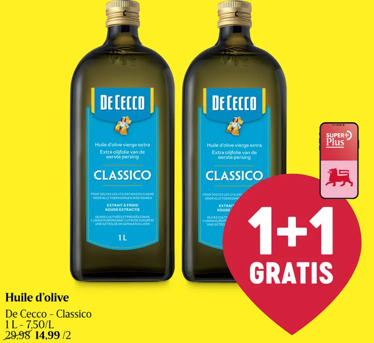 Offre: Huile d'olive De Cecco - Classico