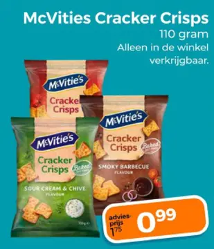 Aanbieding: McVities Cracker Crisps