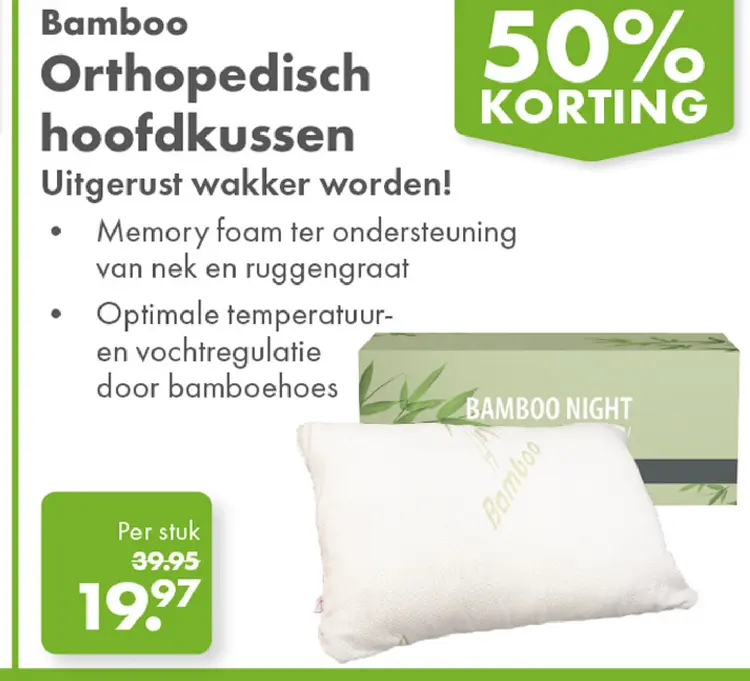 Aanbieding: Orthopedisch hoofdkussen
