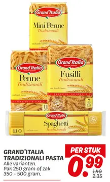 Aanbieding: GRAND'ITALIA TRADIZIONALI PASTA