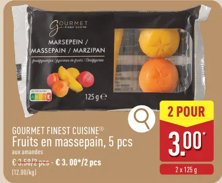 Offre: Fruits en massepain
