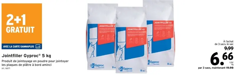 Offre: Jointfiller Gyproc